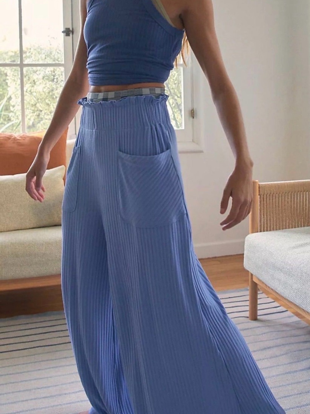 Free People Movement Blissed Out Wide-Leg Pants Sz M